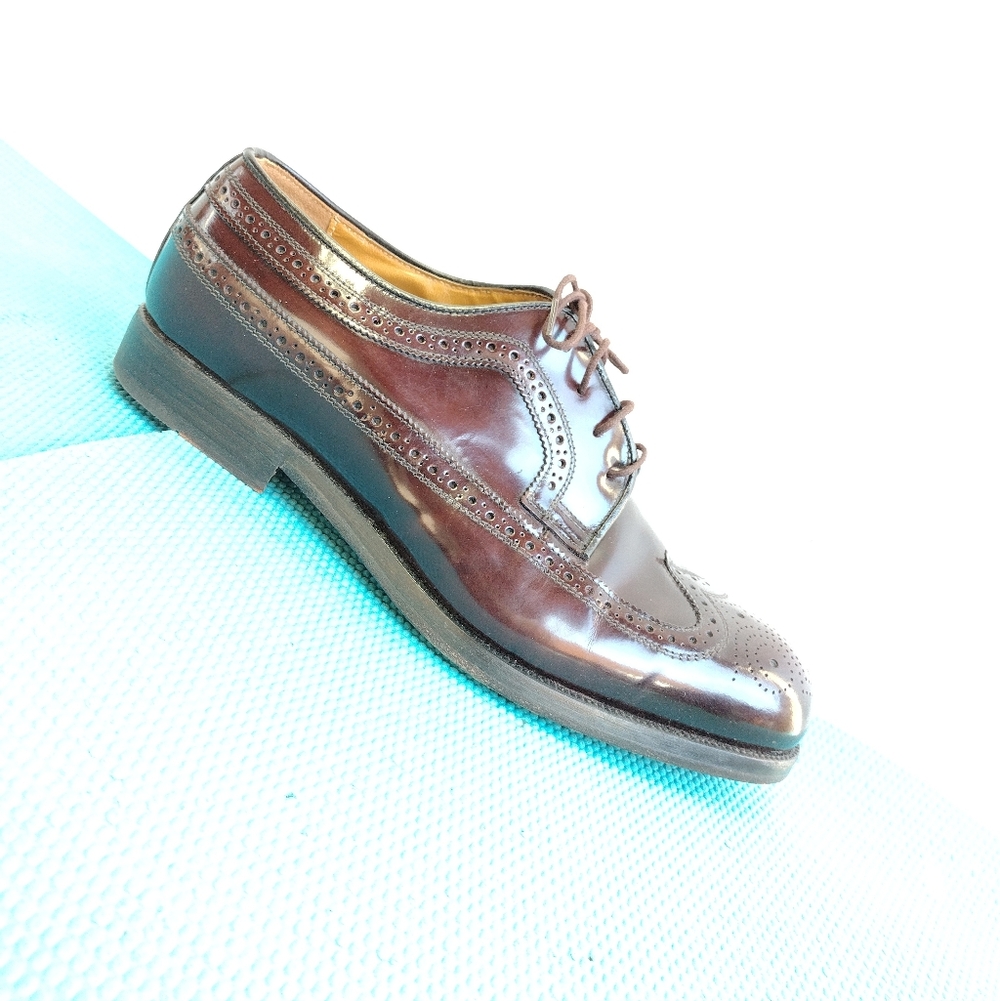 Mario Bruni Burgundy Leather Oxford Lace Up Dress Shoes Men’s Size 11